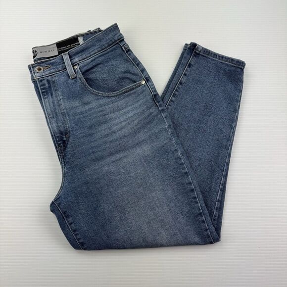Levi’s SilverTab Mom Jeans Size 31x27 Tapered Light Wash Stretch High Rise - Picture 14 of 14